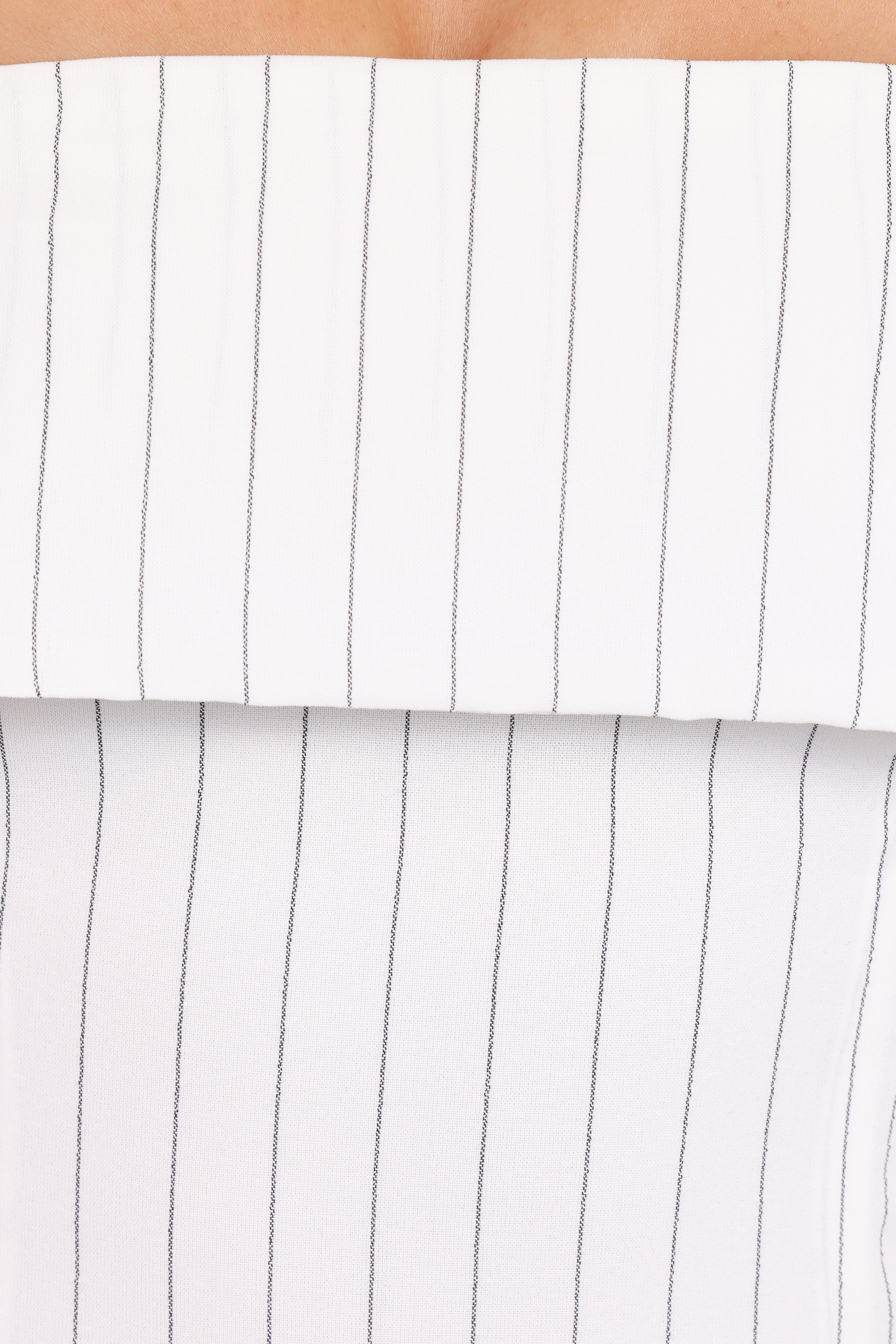 Blakely Wide Leg Pant - White Pinstripe - Image 7