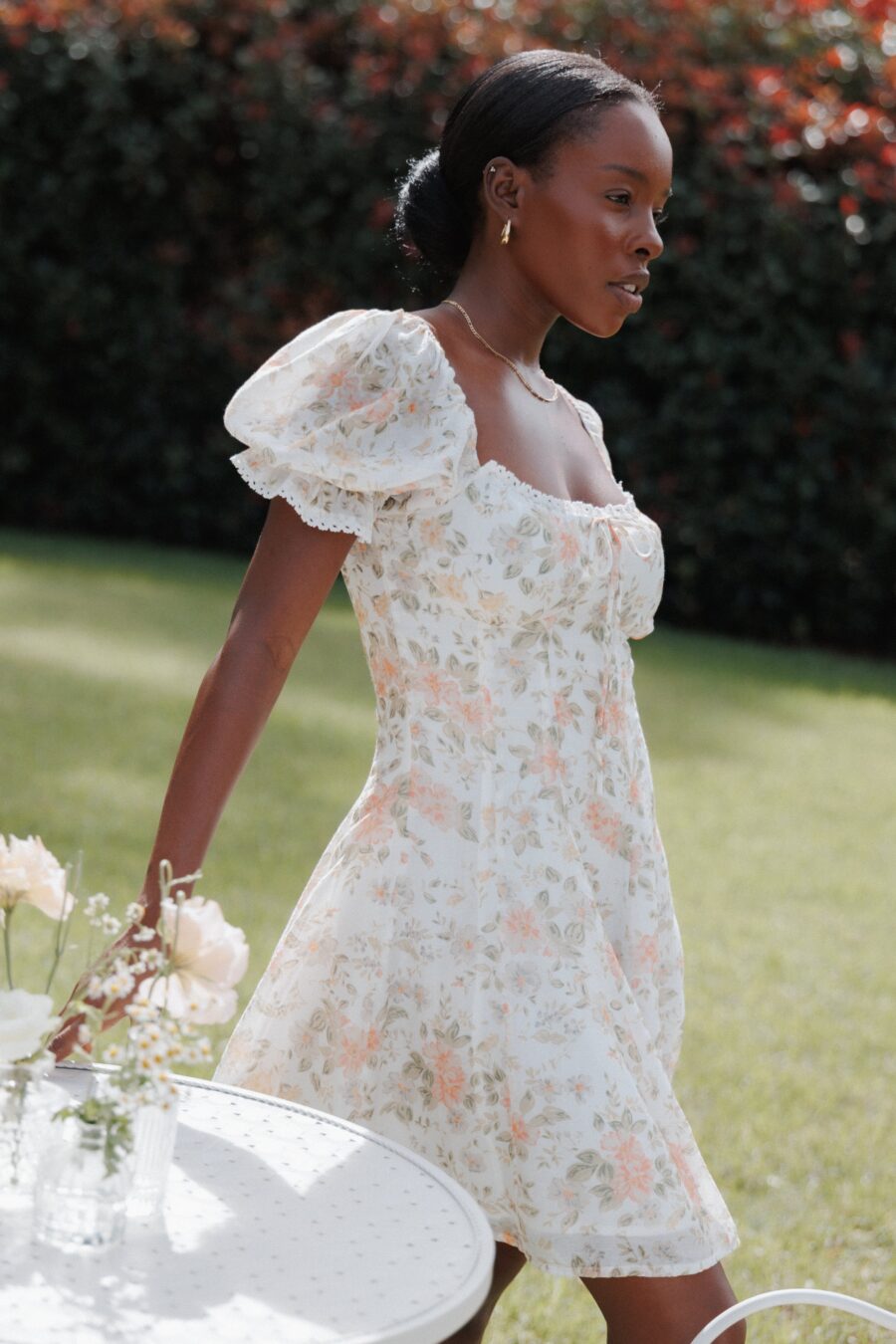 Lavia Mini Dress - White Multi Floral