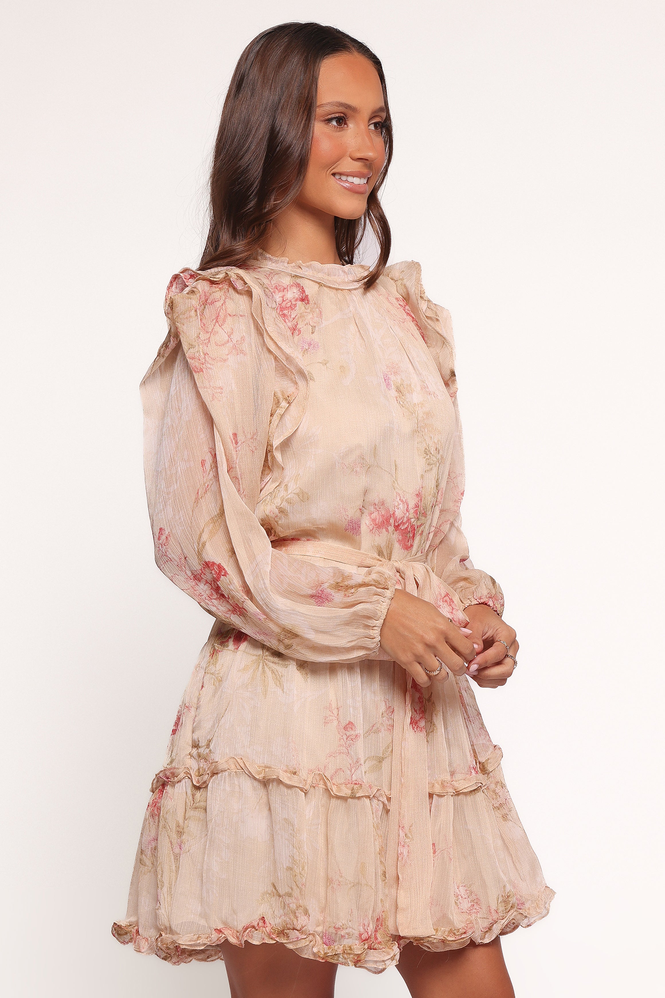 Phaedra Long Sleeve Mini Dress - Soft Rose - 图片 4