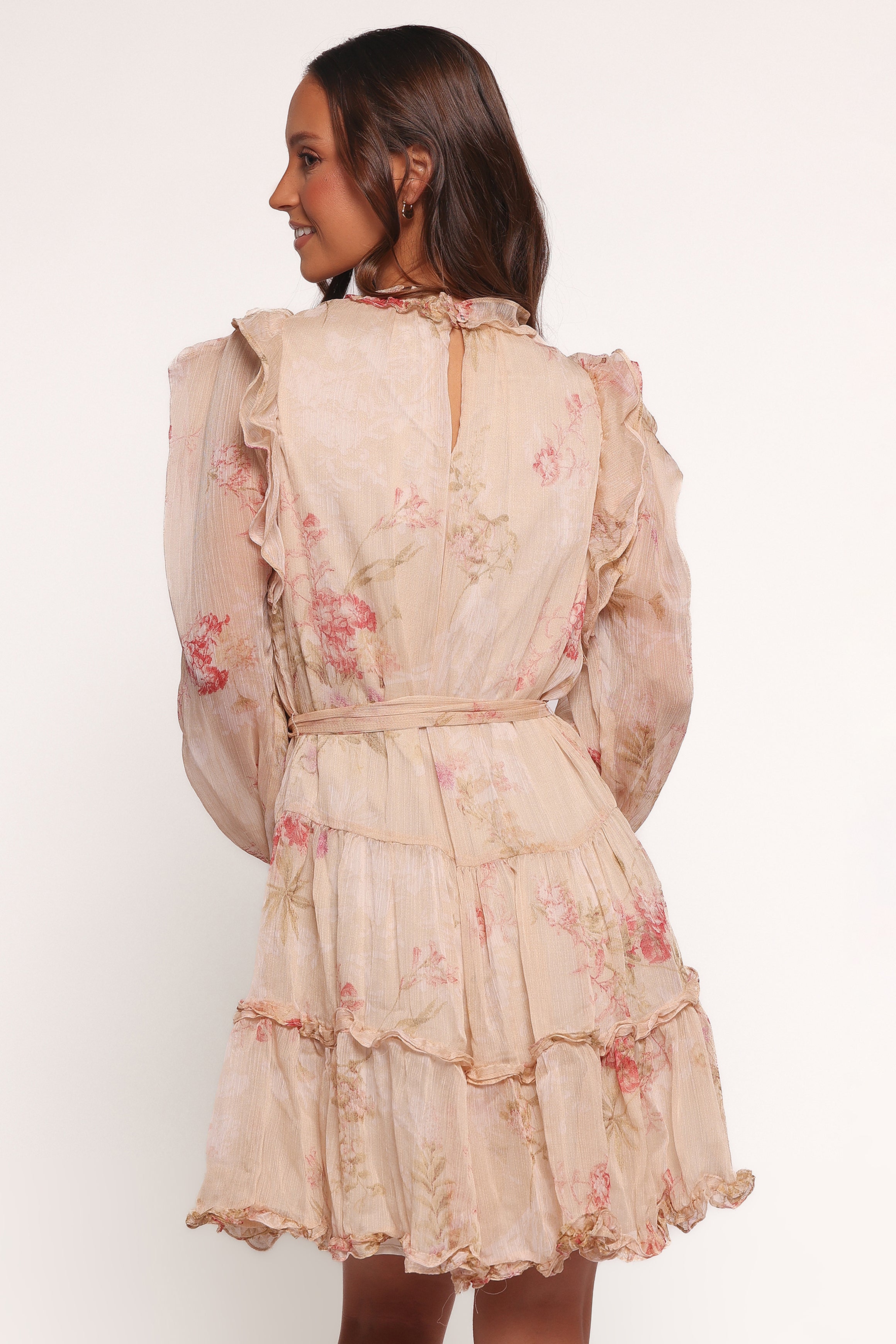 Phaedra Long Sleeve Mini Dress - Soft Rose - 图片 5