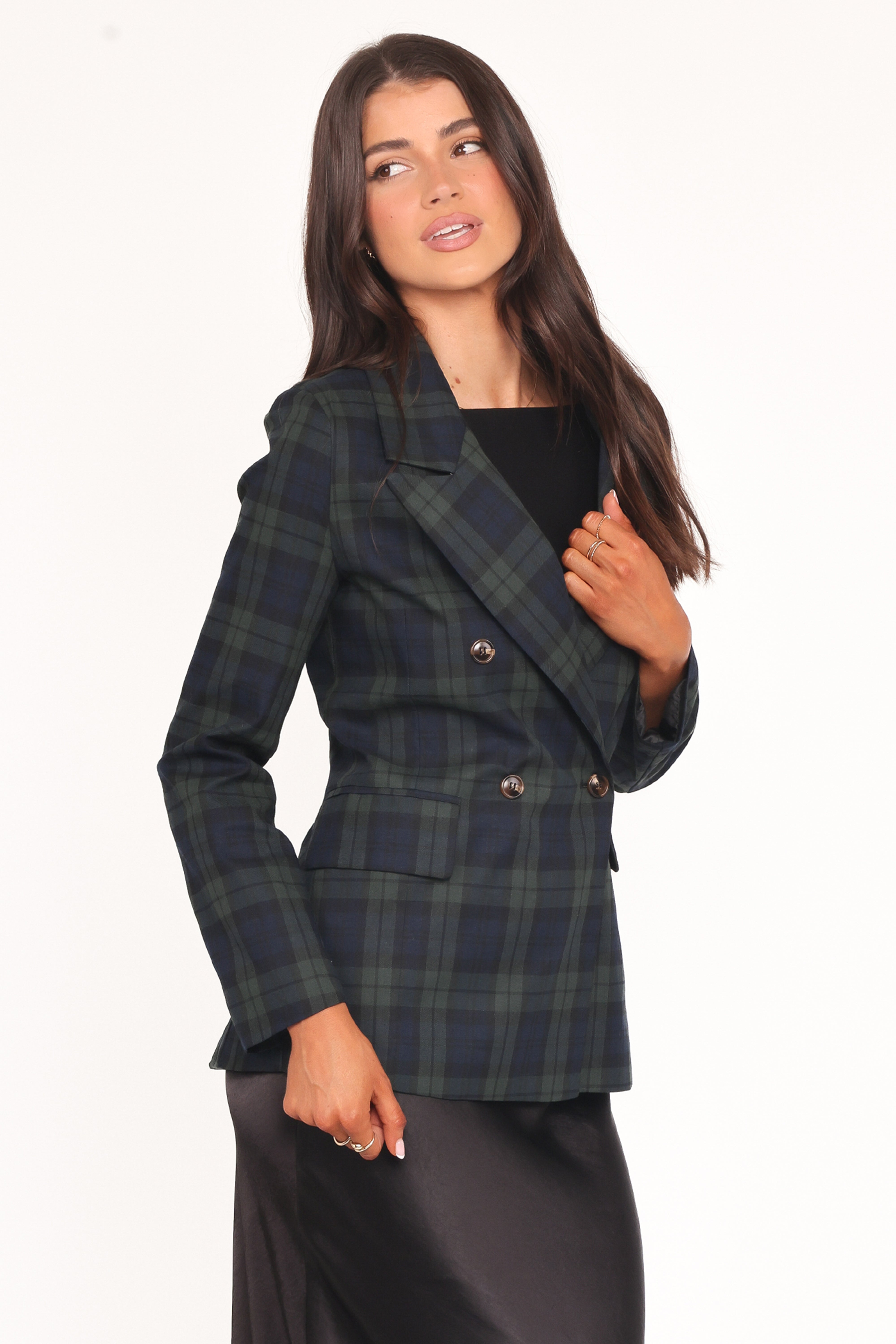 Juliette Blazer - Green Plaid - 图片 3