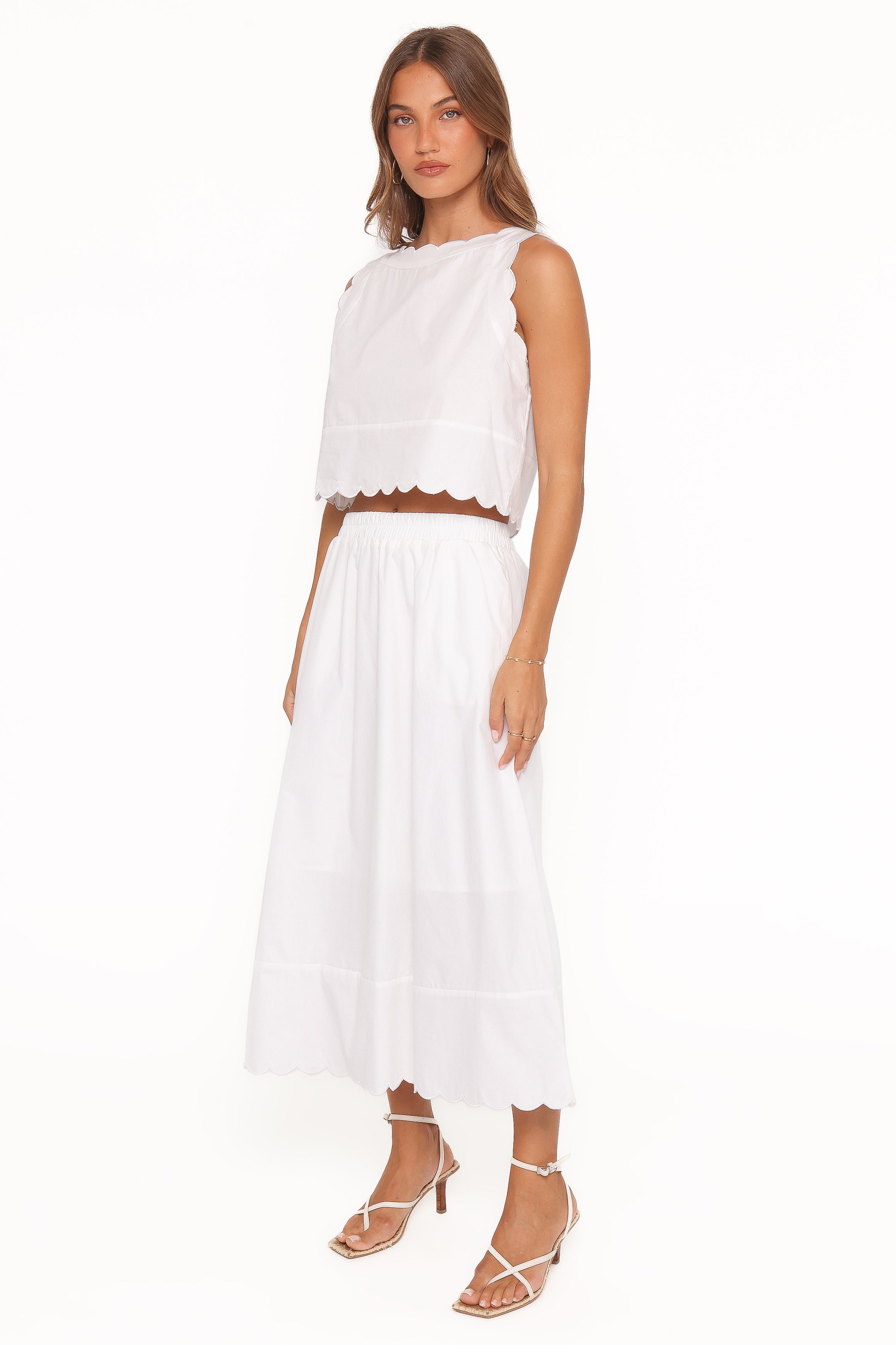 Heather Maxi Skirt Set - White - Image 4